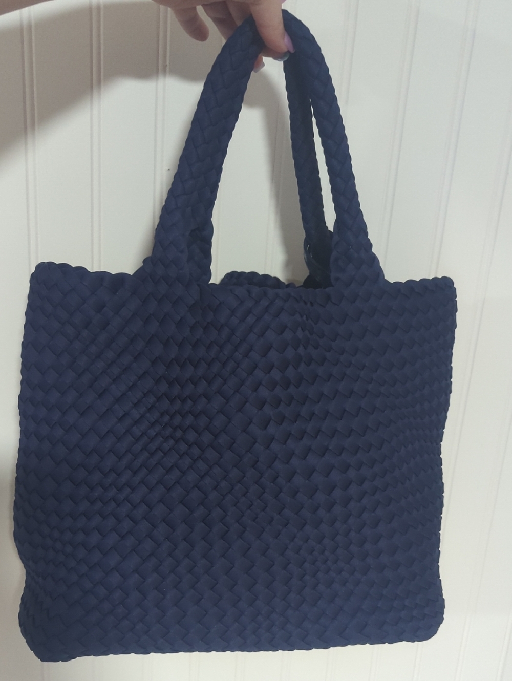 Lily Woven Neoprene Tote with Clutch